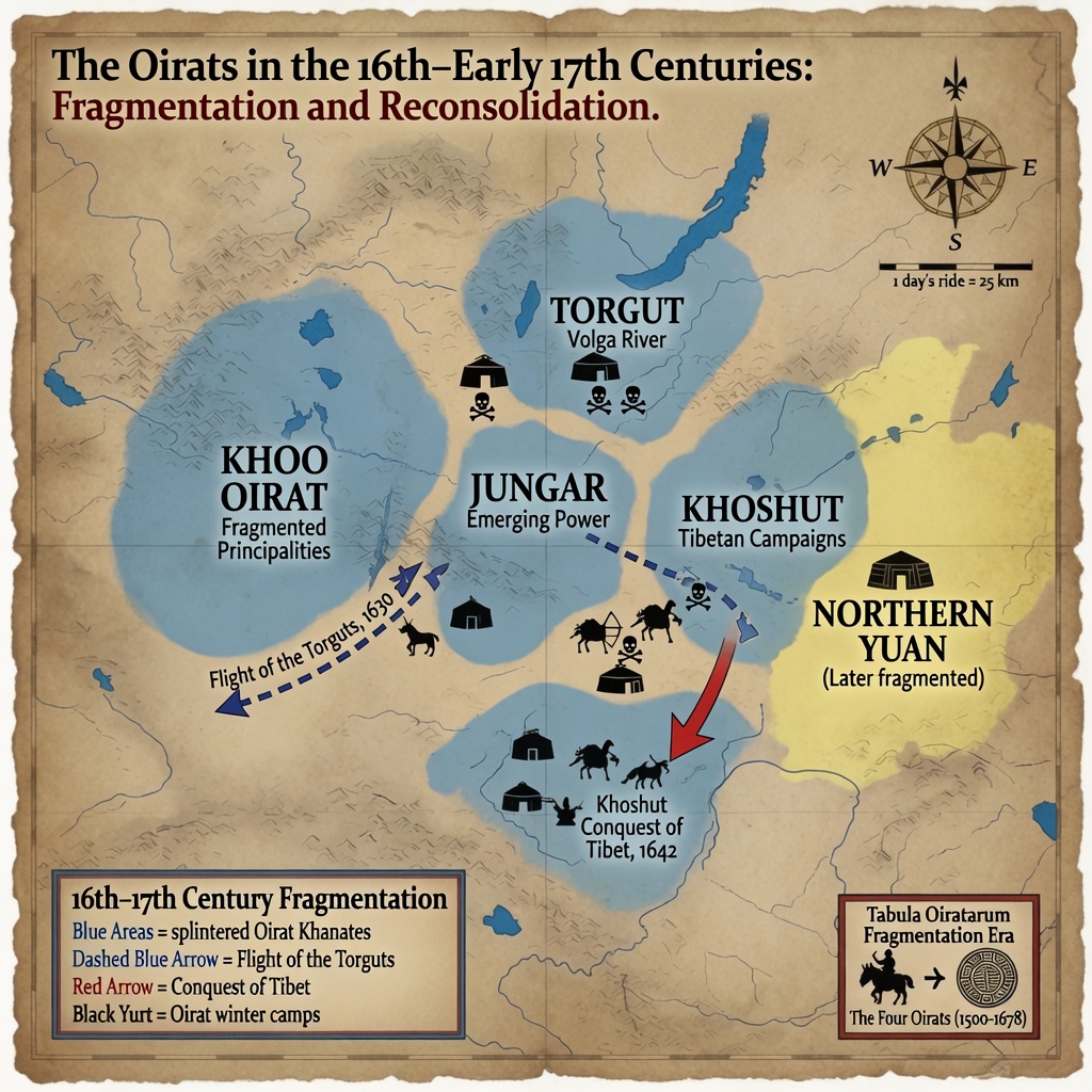 The Oirats in the 16th–Early 17th Centuries: Fragmentation and Reconsolidation