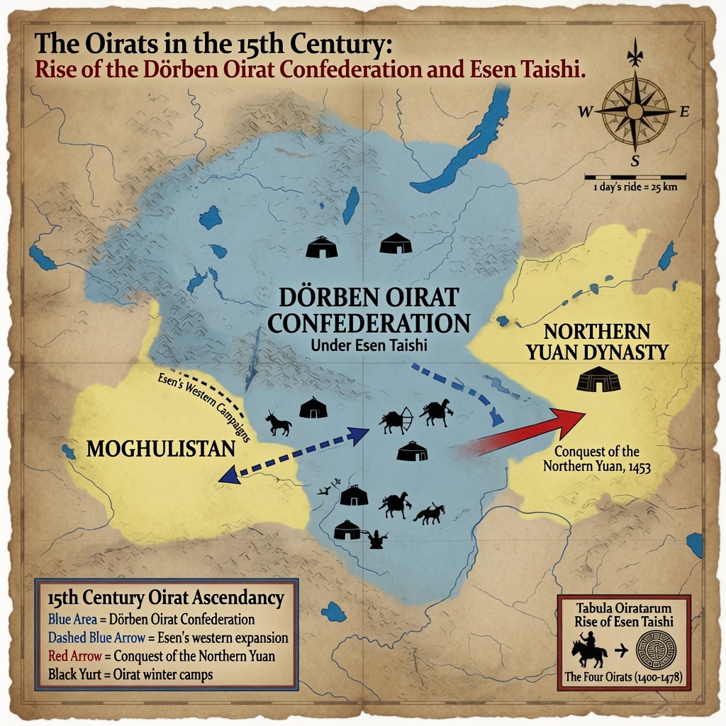 The Oirats in the 15th Century: Rise of the Dörben Oirat Confederation and Esen Taishi